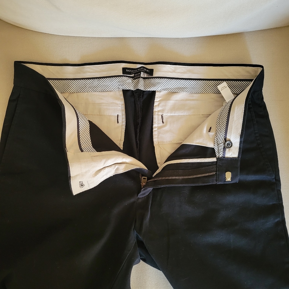 Banana Republic 100% Cotton Black Pant